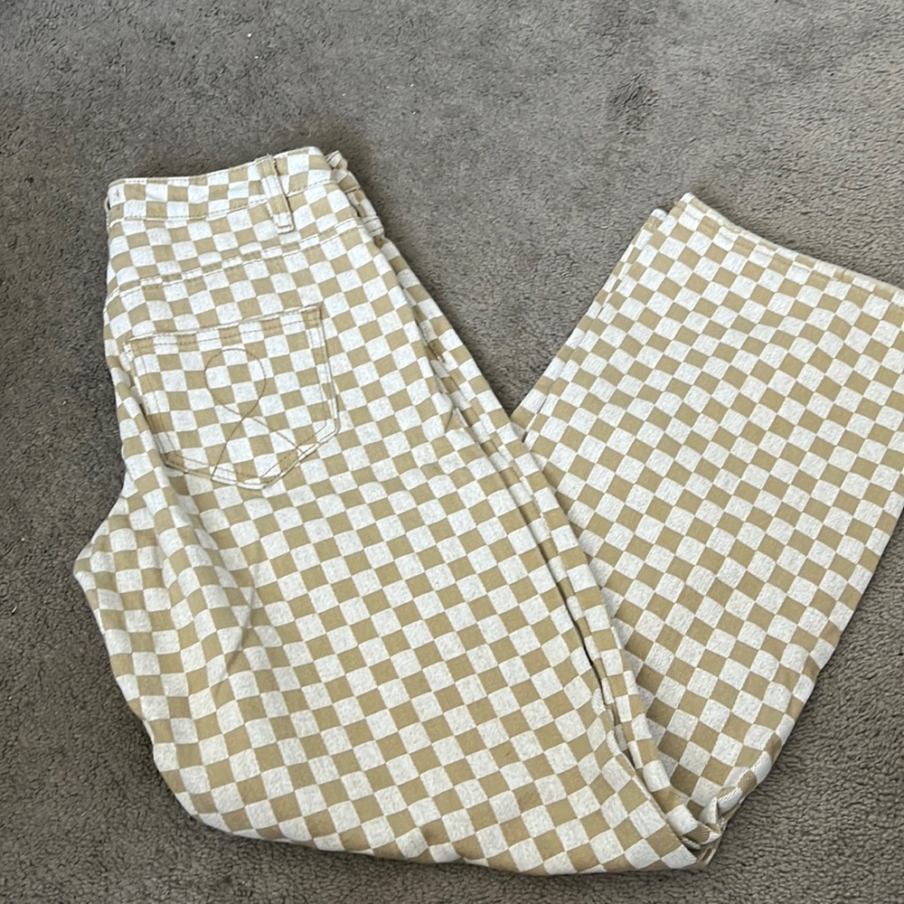 Tigermist checkered tan jeans